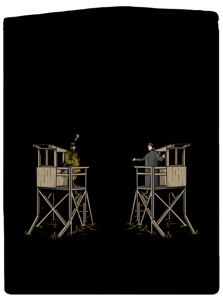 Myslivec a kazatelna