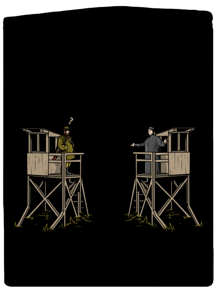 Myslivec a kazatelna