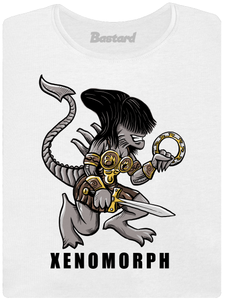 Xenomorph dámské tričko s lemem  White