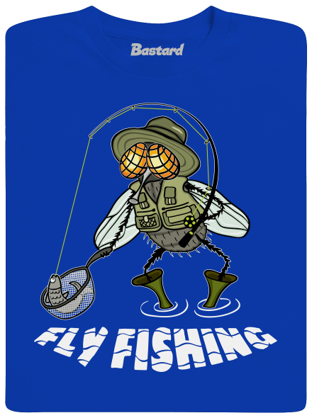 Fly fishing pánské tričko  Royal Blue