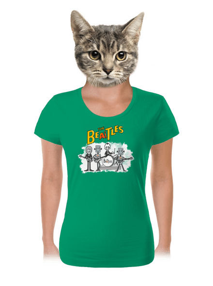 AI Beatles dámské tričko Kelly Green Mal
