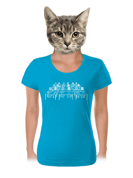 Cimrman: Debil, blbeček dámské tričko Blue Atol