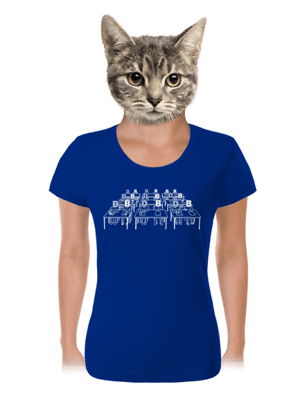 Cimrman: Debil, blbeček dámské tričko Royal Blue Mal