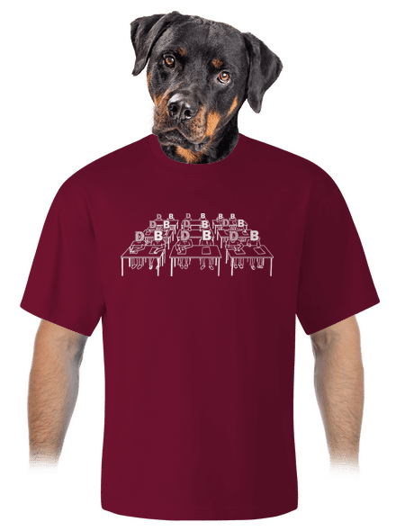 Cimrman: Debil, blbeček unisex tričko oversized Garnet