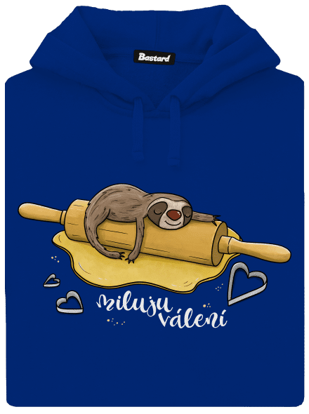 Miluju válení dámská mikina klokanka Royal Blue Mal