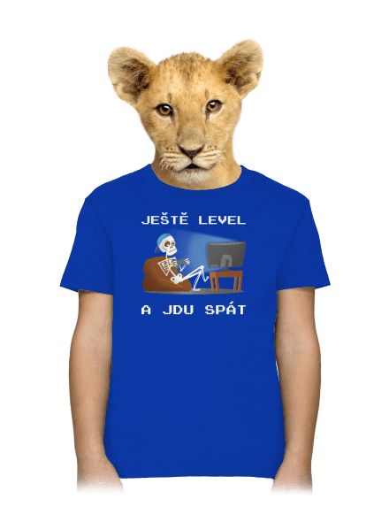 Ještě level dětské tričko Royal Blue