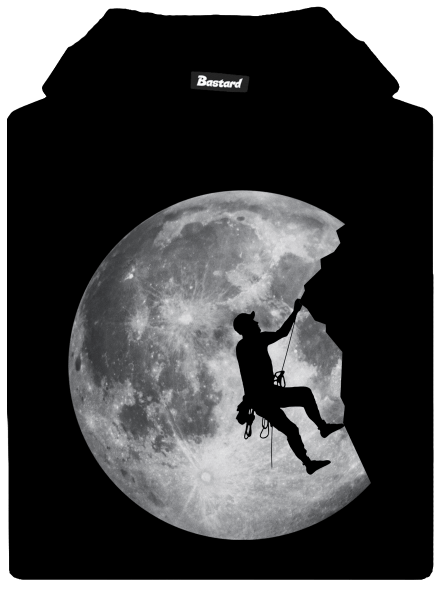 Noční lezec dětská mikina klokanka  Black