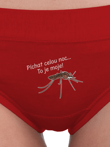 Komár s výdrží dámské kalhotky Red Mal