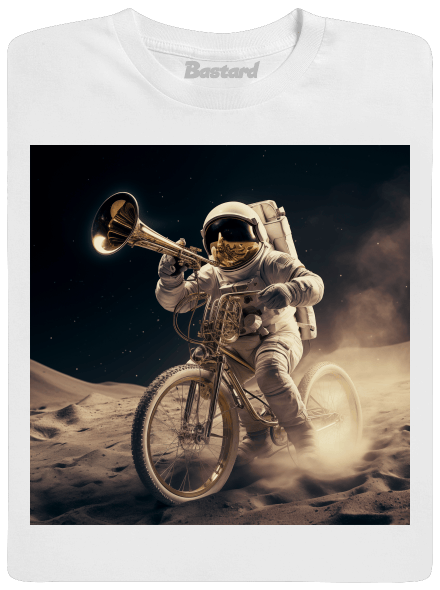 Lance Neil Louis Armstrong na měsíci pánské tričko  White