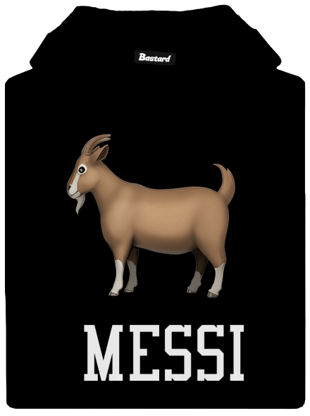 Goat Messi pánská mikina klokanka  Black