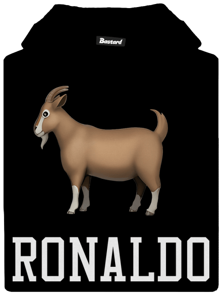 Goat Ronaldo dětská mikina klokanka  Black