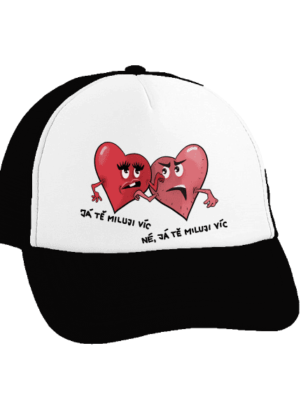 Srdíčka kšiltovka  Black cap