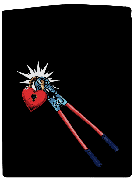 Kleště na zámek lásky