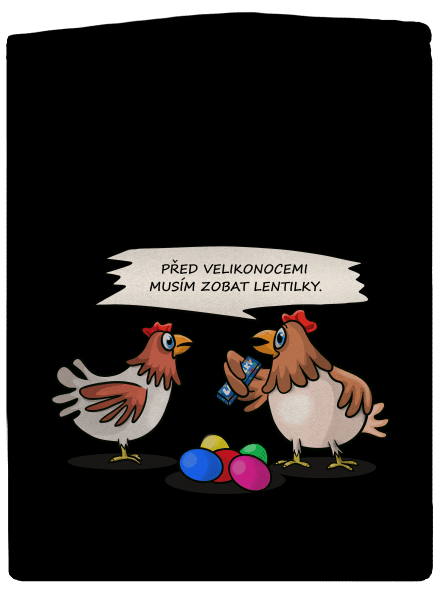 Slepice před Velikonocemi