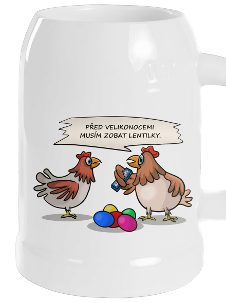 Slepice před Velikonocemi
