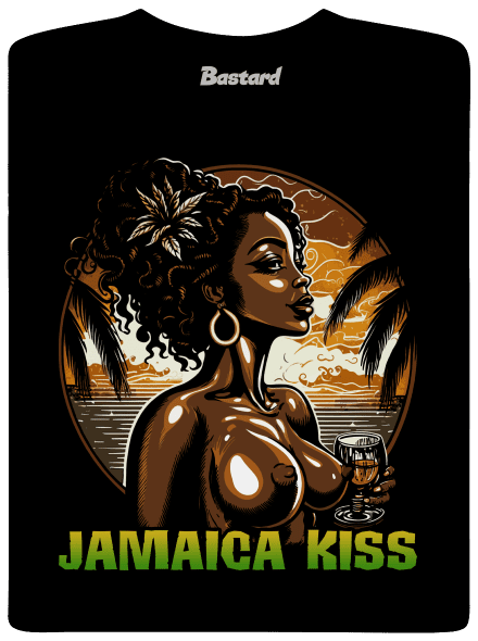 Jamaica kiss pánské tričko  Black