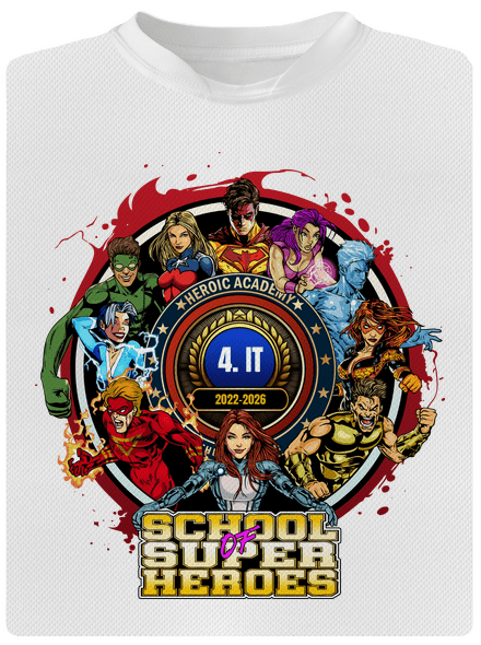 Školní potisk Super school
