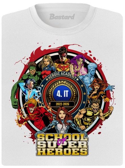 Školní potisk Super school