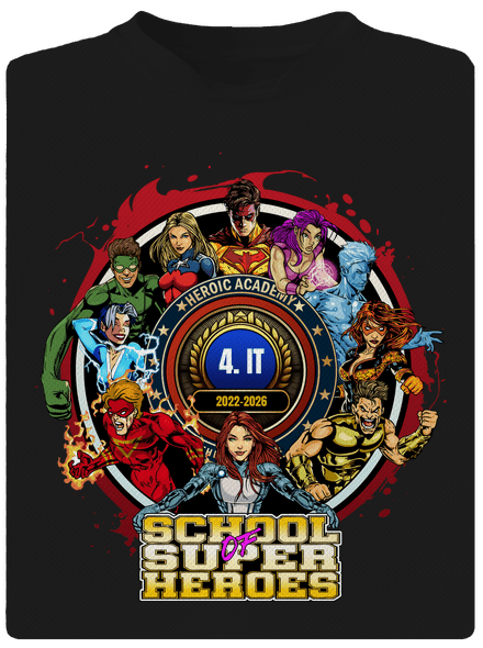 Školní potisk Super school