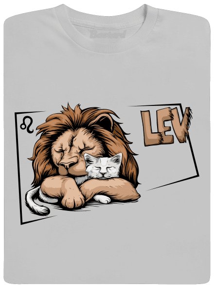 Kočičí horoskop: Lev  pánské tričko Pacific Grey