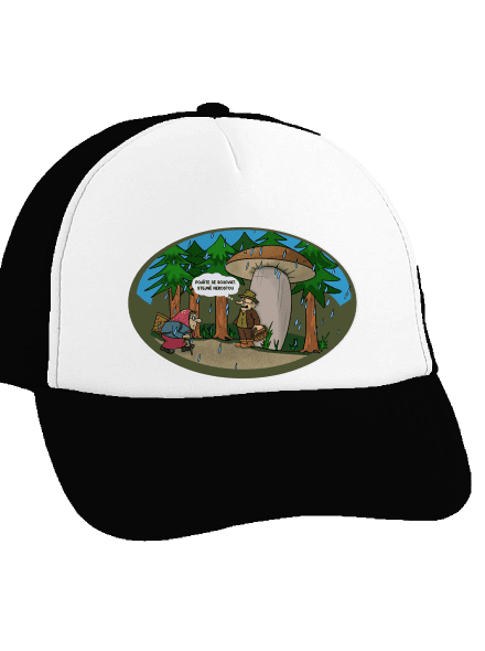 Babička a houbař kšiltovka  Black cap