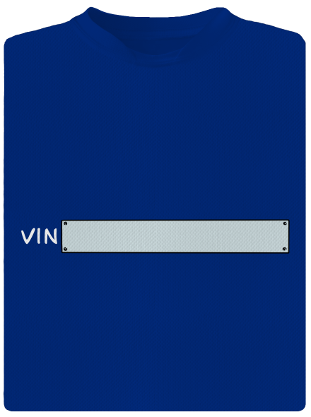 Osobní VIN kód