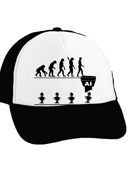 Evoluce AI kšiltovka  Black cap