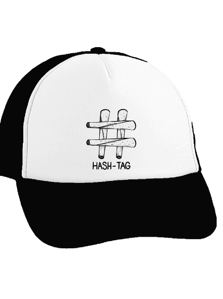 Hash tag kšiltovka  Black cap