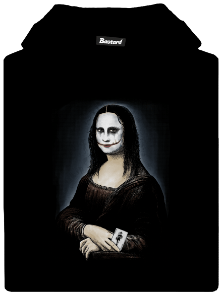 Mona Joker Lisa dětská mikina klokanka Black