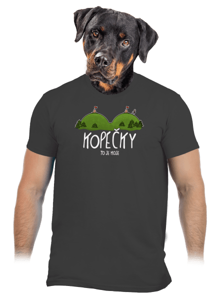 Kopečky pánské tričko Dark Grey