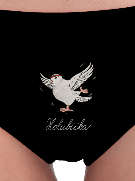 Holubička dámské kalhotky Black