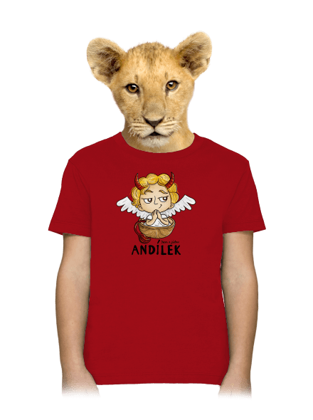 Andílek dětské tričko Red