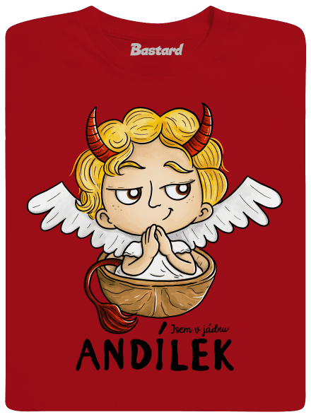 Andílek dětské tričko Red