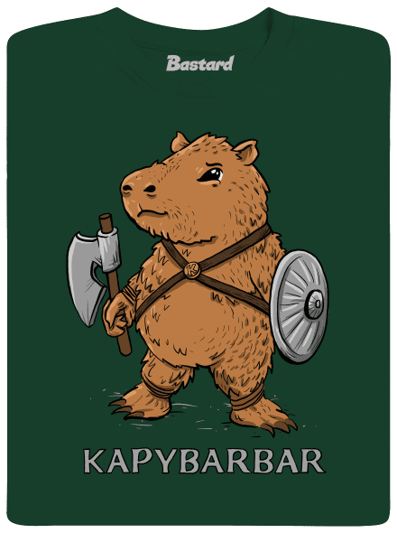 Kapybarbar dětské tričko Bottle Green