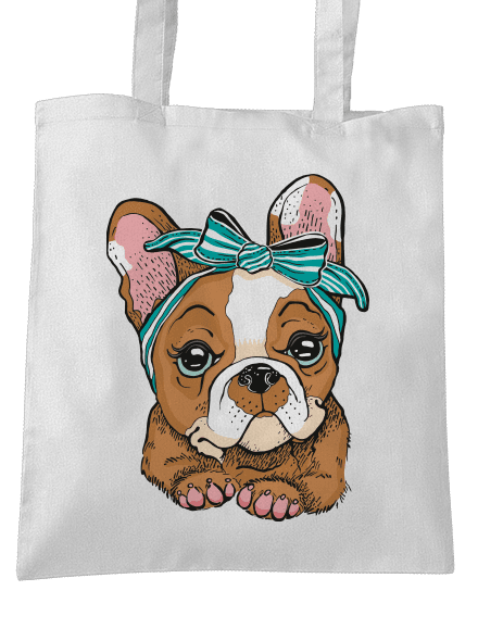 Francouzský buldoček v pin up stylu