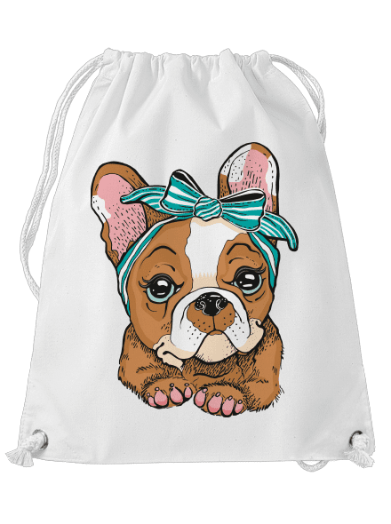 Francouzský buldoček v pin up stylu