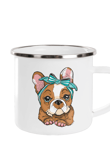 Francouzský buldoček v pin up stylu