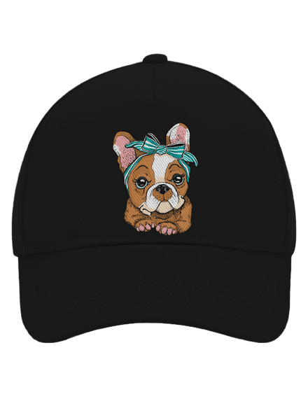 Francouzský buldoček v pin up stylu