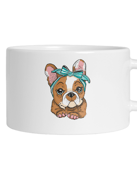 Francouzský buldoček v pin up stylu