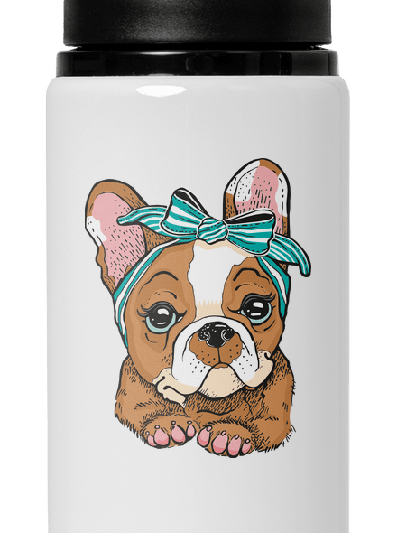 Francouzský buldoček v pin up stylu