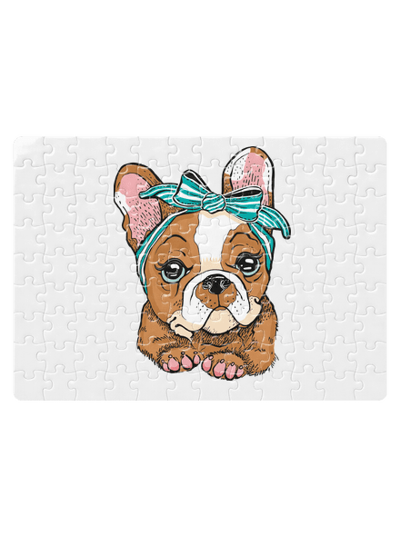 Francouzský buldoček v pin up stylu