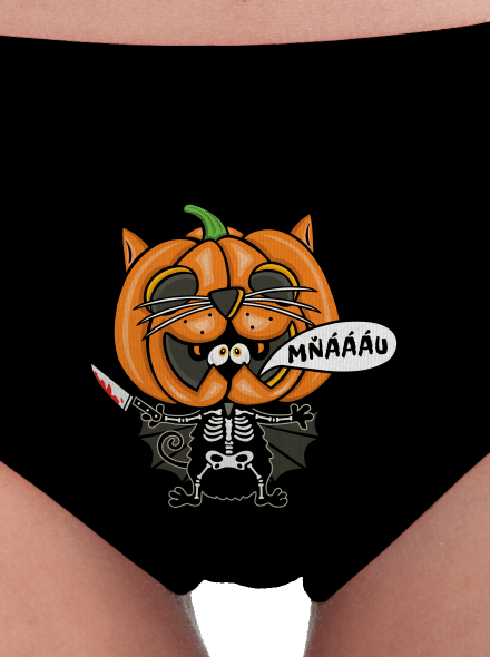 Halloweenská kočička