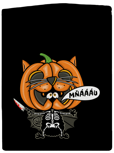 Halloweenská kočička