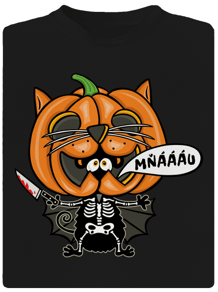 Halloweenská kočička