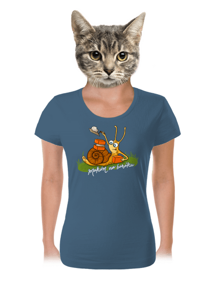 Makám na baráku dámské tričko Denim