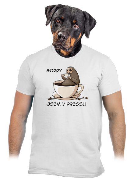V pressu pánské tričko White
