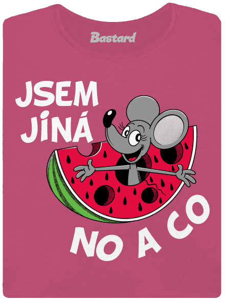 Jsem jiná dámské tričko s lemem Magenta