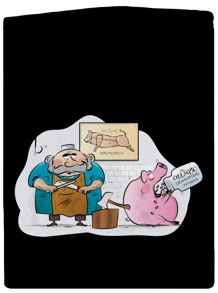 Řezník a prase