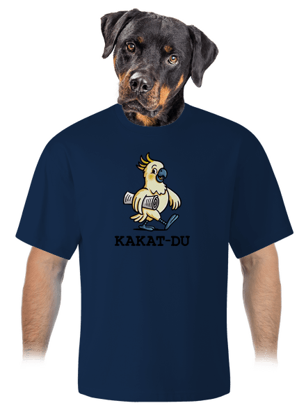 Kakat-du unisex tričko oversized Midnight Blue