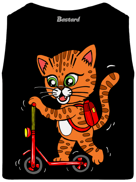 Kočka na koloběžce